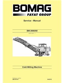 Manual de serviço em pdf da fresadora BOMAG BM2000-60 - BOMAG manuais - BOMAG-00891597-d10-EN