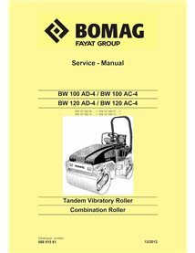 BOMAG-00891561-l12 Rodillo vibratorio tándem BOMAG BW100, BW120 AD-4, AC-4 manual de servicio en pdf