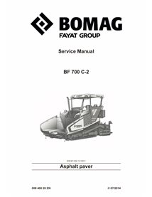 Manual de serviço em PDF da pavimentadora de esteiras BOMAG BF700 C-2 - BOMAG manuais - BOMAG-00840020EN-g14