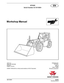 Manual de oficina dos manipuladores telescópicos Massey Ferguson MF 9205 - Massey Ferguson manuais - MF-1857768M1