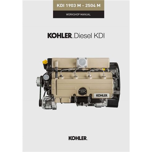 Manual de servicio en pdf del motor Kohler KDI1903M, KDI2504M - Kohler manuales - JCB-KOHLER-9806-6850-WM-EN