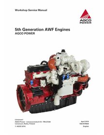 Manuel d'entretien PDF du moteur AWF AGCO de 5e génération - AGCO manuels - AGCO-V837079928C-WSM-EN