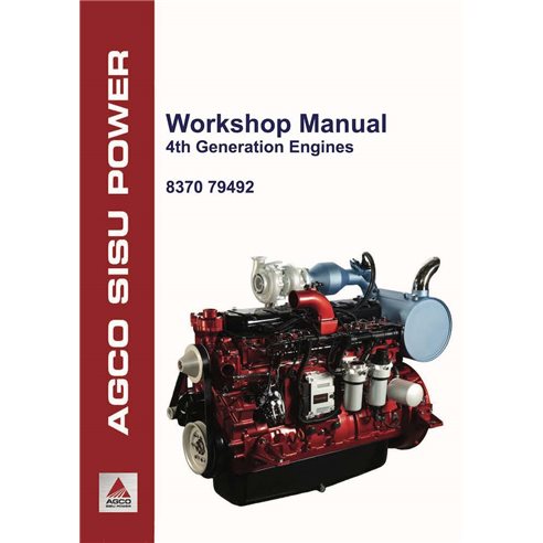 SISU-837079492-WSM-EN Manuel d'entretien pdf du moteur AGCO Sisu power 4e génération