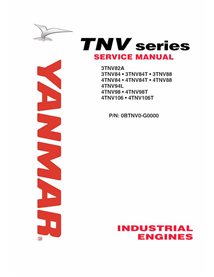 Manual de serviço em pdf do motor da série Yanmar TNV - Yanmar manuais - YANMAR-0BTNV0-G0000-SM-EN