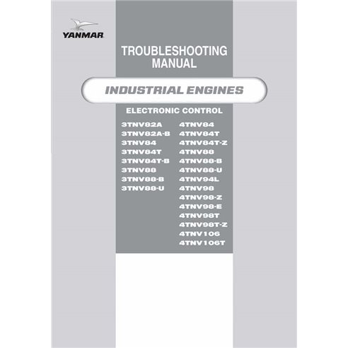 Manual técnico de diagnóstico em pdf do motor da série Yanmar TNV - Yanmar manuais - YANMAR-0DTNV-G00600-DM-EN
