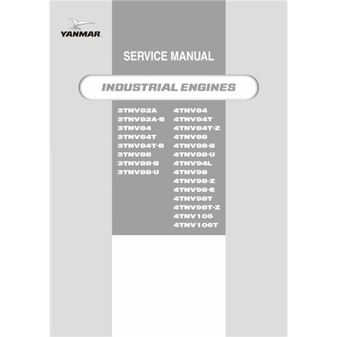 Manual de serviço em pdf do motor da série Yanmar TNV - Yanmar manuais - YANMAR-0BTNV-G00101-SM-EN