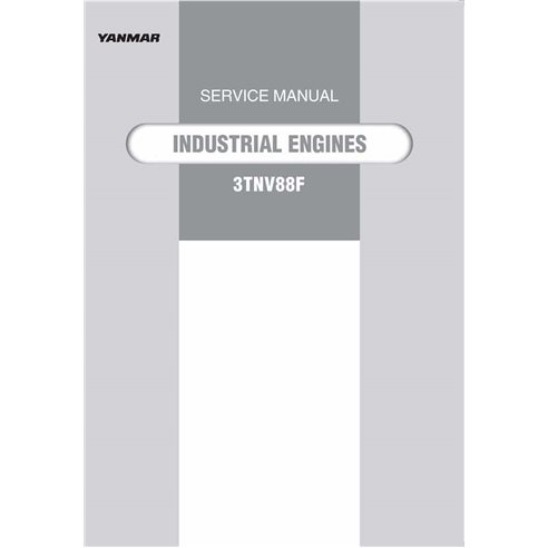 Manuel d'entretien pdf du moteur Yanmar TNV série 3TNV88F - Yanmar manuels - YANMAR-0BTN4-G00400-SM-EN