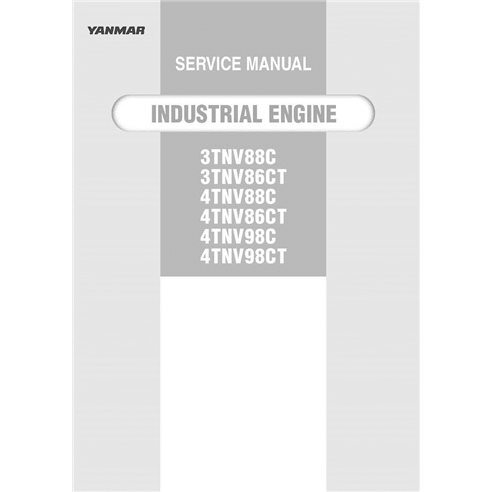 Manuel d'entretien pdf du moteur Yanmar TNV série C - Yanmar manuels - YANMAR-0BTN4-EN0025-SM-EN