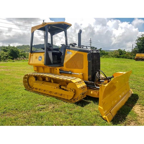 TM10722 John Deere 450J, 550J, 650J (SN 159987 -) crawler dozer repair technical manual (TM10722)