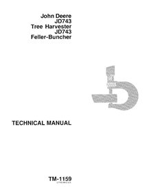 John Deere 743 feller buncher manual técnico em pdf - John Deere manuais - JD-TM1159-EN