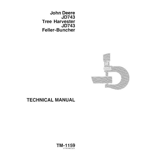 John Deere 743 feller buncher manual técnico em pdf - John Deere manuais - JD-TM1159-EN