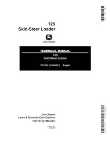 Manual técnico em pdf da minicarregadeira John Deere 125 - John Deere manuais - JD-TM1167-EN