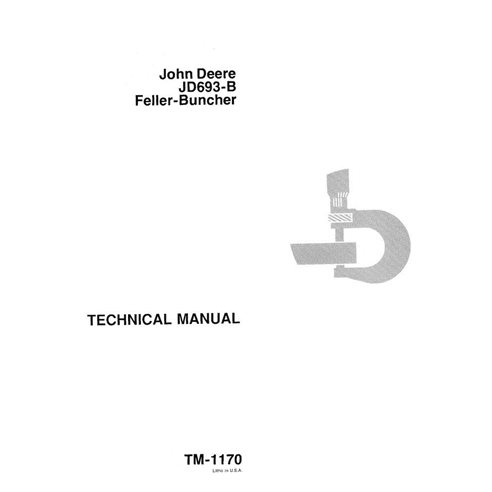 John Deere 693B feller buncher manual técnico em pdf - John Deere manuais - JD-TM1170-EN