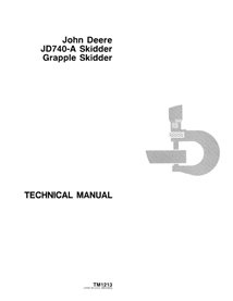 John Deere 740A skid loader pdf technical manual  - John Deere manuals - JD-TM1213-EN