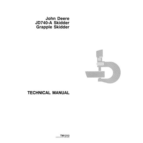 Manual técnico em pdf da minicarregadeira John Deere 740A - John Deere manuais - JD-TM1213-EN