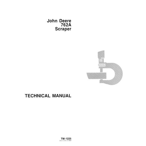 Manual técnico em pdf do raspador John Deere 762A - John Deere manuais - JD-TM1225-EN