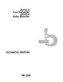 John Deere 743A feller buncher manual técnico em pdf - John Deere manuais - JD-TM1226-EN