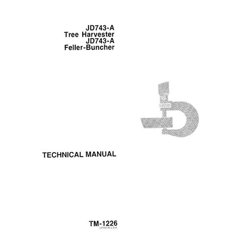John Deere 743A feller buncher manual técnico em pdf - John Deere manuais - JD-TM1226-EN