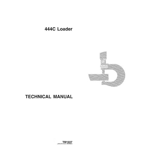 Cargador de ruedas John Deere 444C pdf manual técnico - John Deere manuales - JD-TM1227-EN