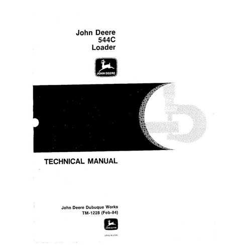 John Deere 544C wheel loader pdf technical manual  - John Deere manuals - JD-TM1228-EN