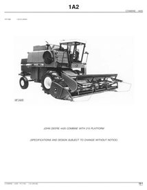 Catalogue de pièces pdf pour moissonneuse-batteuse John Deere 4400 et 4420 - John Deere manuels - JD-PC1745