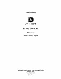 John Deere 344J wheel loader pdf parts catalog  - John Deere manuals - JD-PC9372