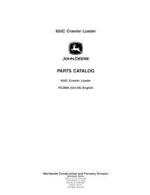 JD-PC2886 John Deere 655C crawler loader parts catalog (PC2886)