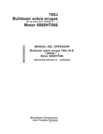 Manuel de l'opérateur pdf pour chargeuse sur chenilles John Deere 700J (SN 139436-) ES - John Deere manuels - JD-OMT227268-ES