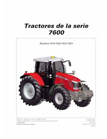 Manuel d'utilisation et d'entretien du tracteur Massey Ferguson 7619, 7620, 7622, 762 Dyna-VT pdf ES - Massey-Ferguson manuel...