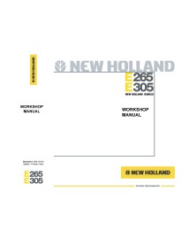 Manuel d'atelier pour pelles New Holland E265, E305 - Construction New Holland manuels