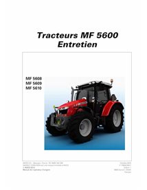 Manuel d'entretien pdf du tracteur Massey Ferguson 5608, 5609, 5610 Essential FR - Massey-Ferguson manuels - MF-7060079M1-OM-FR