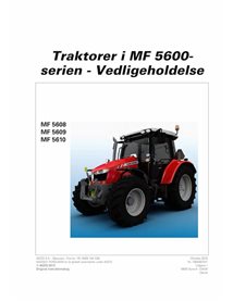 Manuel d'entretien pdf du tracteur Massey Ferguson 5608, 5609, 5610 Essential DA - Massey-Ferguson manuels - MF-7060087M1-OM-DA