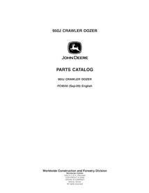 Catálogo de piezas en pdf de la topadora sobre orugas John Deere 950J - John Deere manuales - JD-PC9550