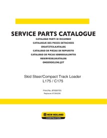 New Holland L175, C175 skid loader parts catalog - New Holland Construction manuals - NH-87659705