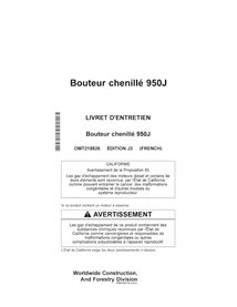 Manuel de l'opérateur du bouteur sur chenilles John Deere 950J pdf FR - John Deere manuels - JD-OMT218826-FR