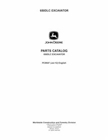 Catálogo de piezas pdf de excavadora John Deere 650DLC - John Deere manuales - JD-PC9547