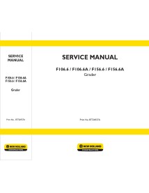 Manual de serviço da motoniveladora New Holland F106.6, F156.6 - Construção New Holland manuais - NH-87726937A