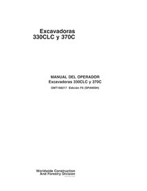 Escavadeira John Deere 330CLC, 370C pdf manual do operador ES - John Deere manuais - JD-OMT188217-ES