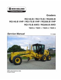 New Holland RG140.B - RG200.B grader service manual - New Holland Construction manuals - NH-71114389