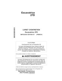 JD-OMT223353-FR John Deere 27D excavator operator's manual FR (OMT223353)