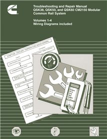 CUM-4022102 Cummins QSK38, QSK50, and QSK60 CM2150 Modular Common Rail System troubleshooting and repair manual