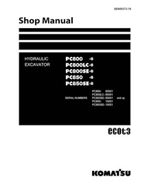 Komatsu PC800-8, PC800LC-8, PC800SE-8, PC850-8, PC850SE-8 (SN 50001-, 10001-) excavator pdf shop manual  - Komatsu manuals - ...