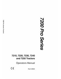 Manuel de l'opérateur pdf pour tracteur Case 7210, 7220, 7230, 7240, 7250 - Case IH manuels - CASE-9-29022-OM-EN