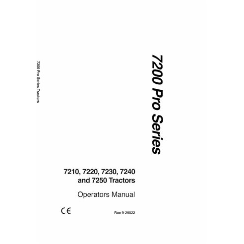 Manual do operador em pdf do trator Case 7210, 7220, 7230, 7240, 7250 - Case IH manuais - CASE-9-29022-OM-EN