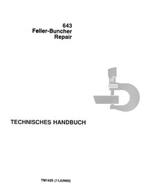 TM1425 John Deere 643 feller buncher repair technical manual (TM1425)