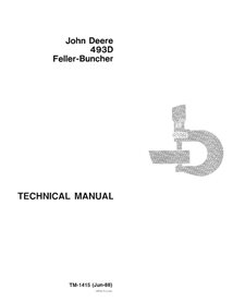 John Deere 493D feller buncher manual técnico em pdf - John Deere manuais - JD-TM1415-EN