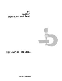 John Deere 84 wheel loader pdf operation and test technical manual  - John Deere manuals - JD-TM1397-EN