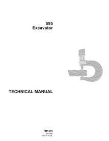 Manual técnico em pdf da escavadeira John Deere 595 - John Deere manuais - JD-TM1375-EN