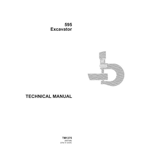 John Deere 595 excavator pdf technical manual  - John Deere manuals - JD-TM1375-EN