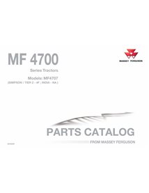 Catalogue de pièces pdf pour tracteur Massey Ferguson 4707 TIER2 - 4F - Massey-Ferguson manuels - MF-4707–TIER2-6246206-PC